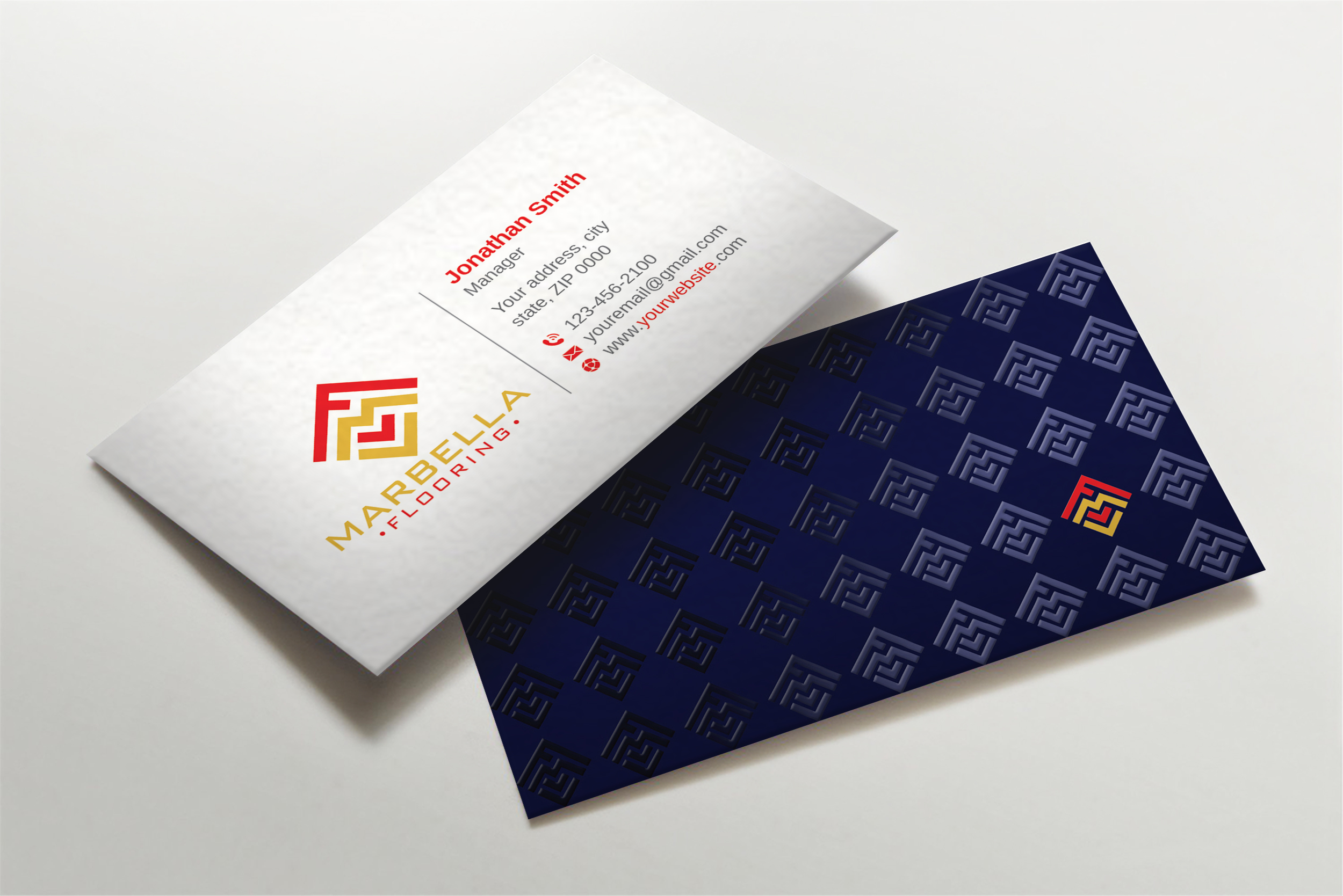 Business Card Design by Imagine design000 for Marbella Flooring  | Design #26892135