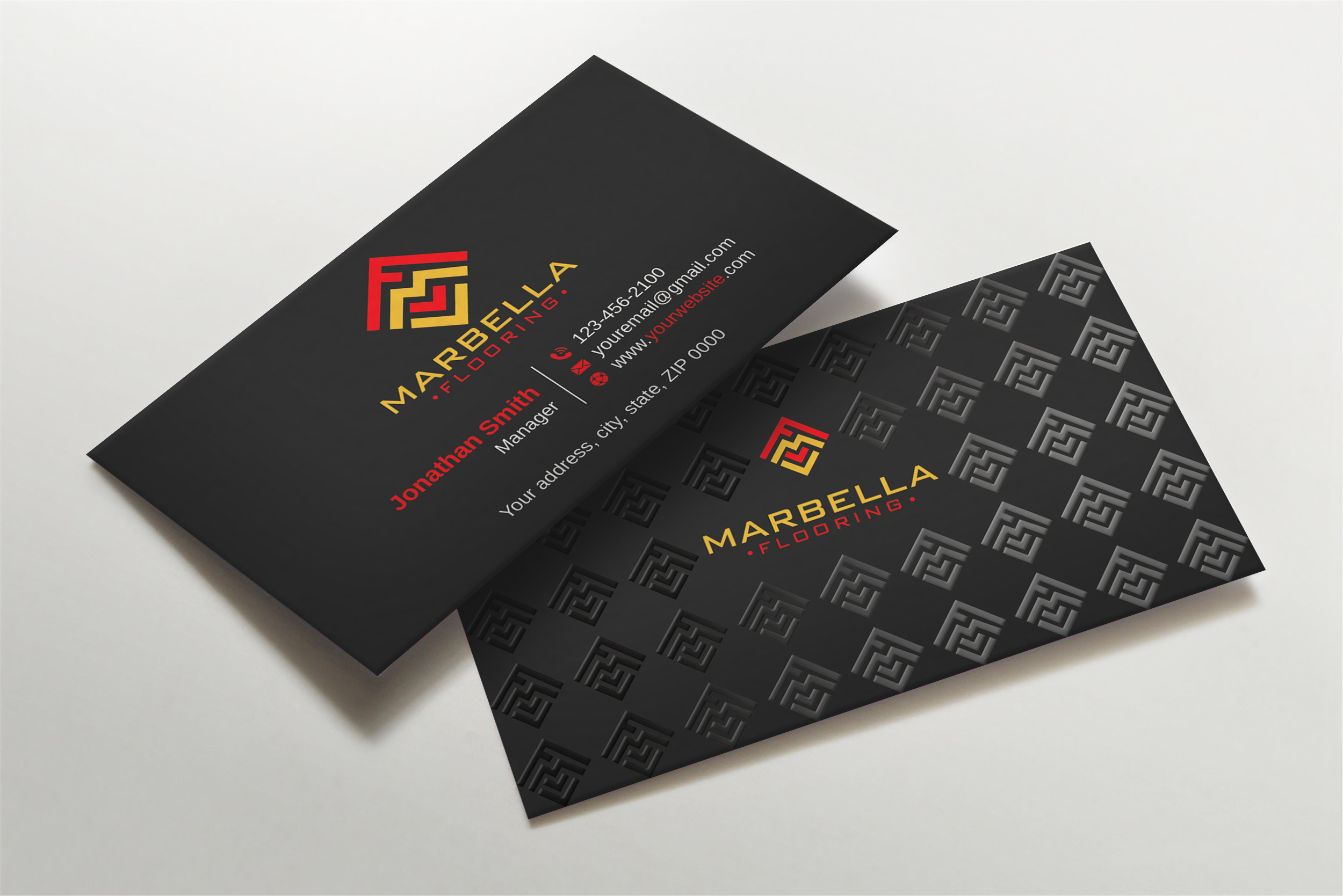 Business Card Design by Imagine design000 for Marbella Flooring  | Design #26892140