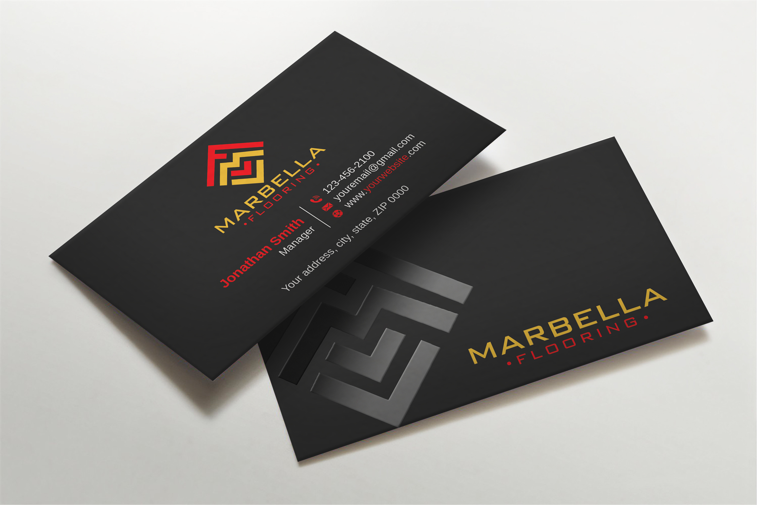 Business Card Design by Imagine design000 for Marbella Flooring  | Design #26892141