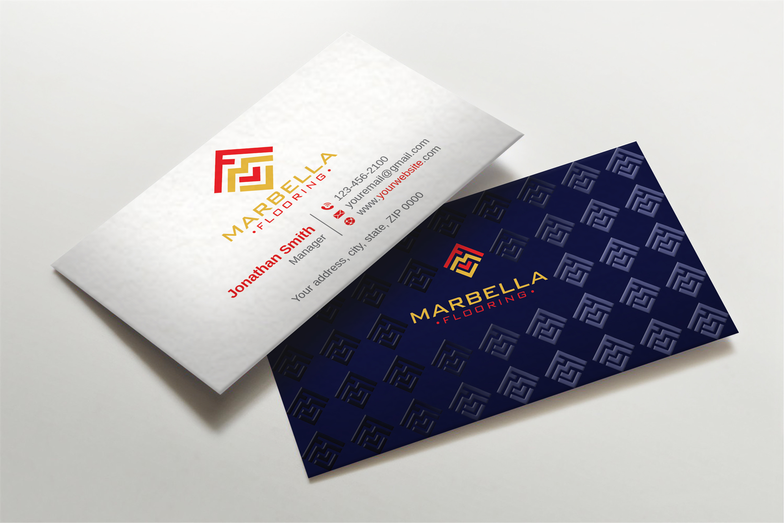 Business Card Design by Imagine design000 for Marbella Flooring  | Design #26892151