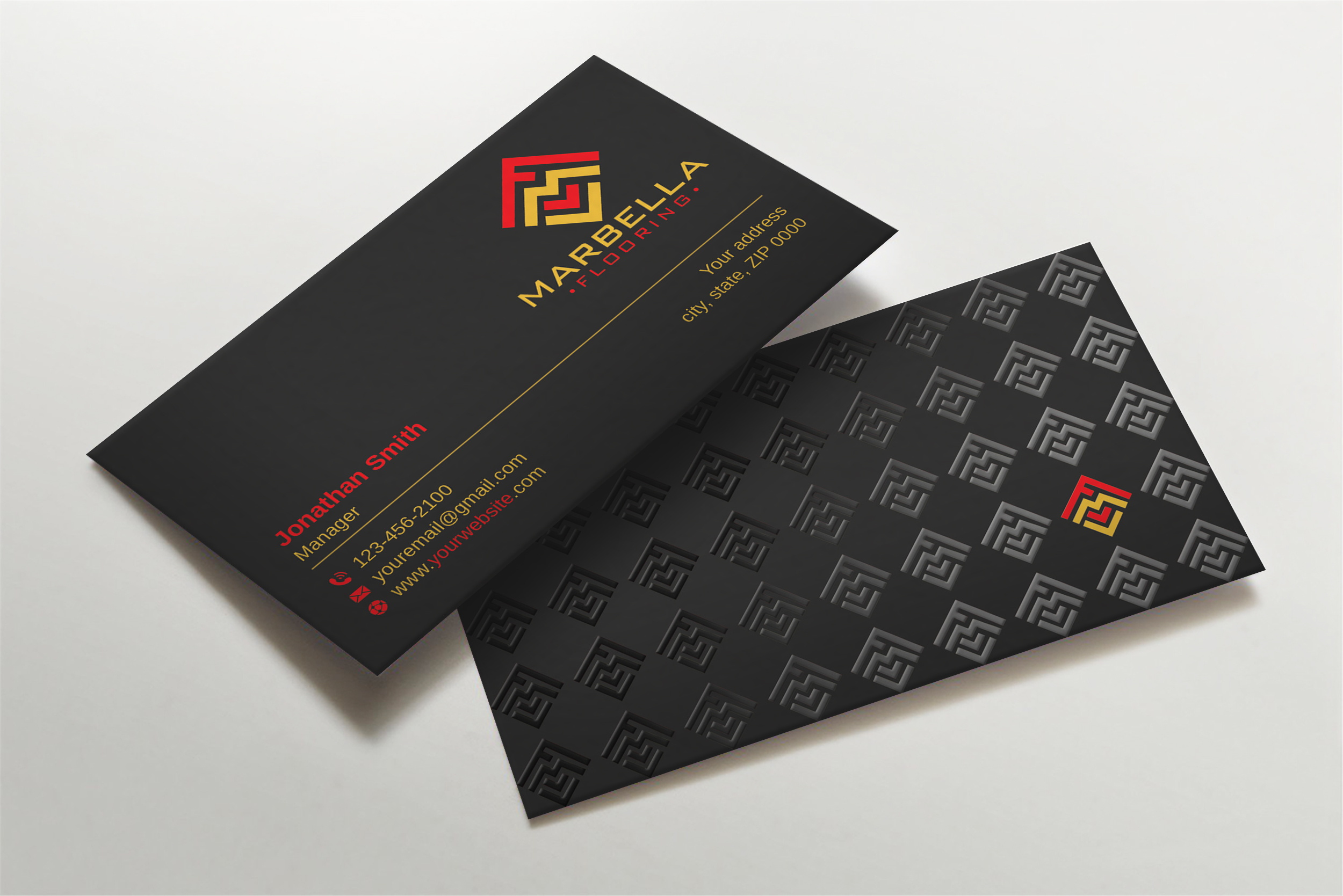 Business Card Design by Imagine design000 for Marbella Flooring  | Design #26892155