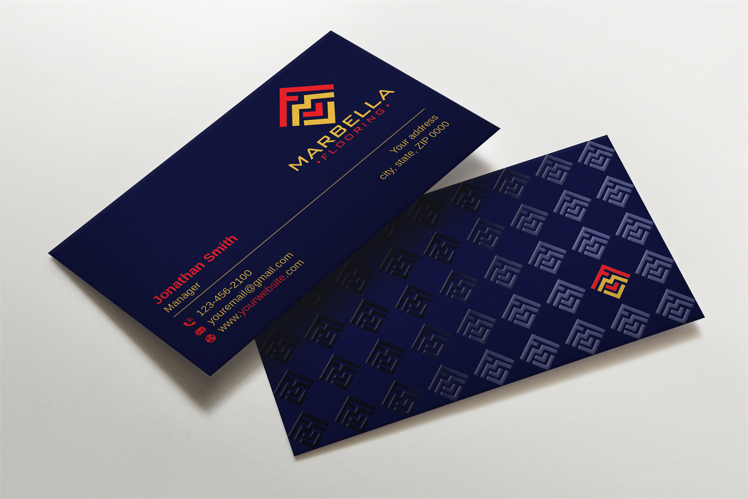 Business Card Design by Imagine design000 for Marbella Flooring  | Design #26892183
