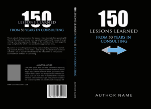 150 Lessons Learned from 50 years in Consulting | Book Cover Design by illuminati-design