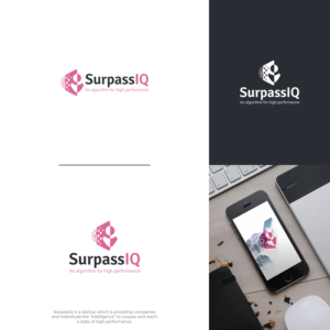 SurpassIQ; An algorithm for high performance | Logo Design by JohnM.