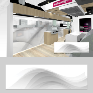 Display wall/splashback design | Diseño Gráfico por Fat Bat Man