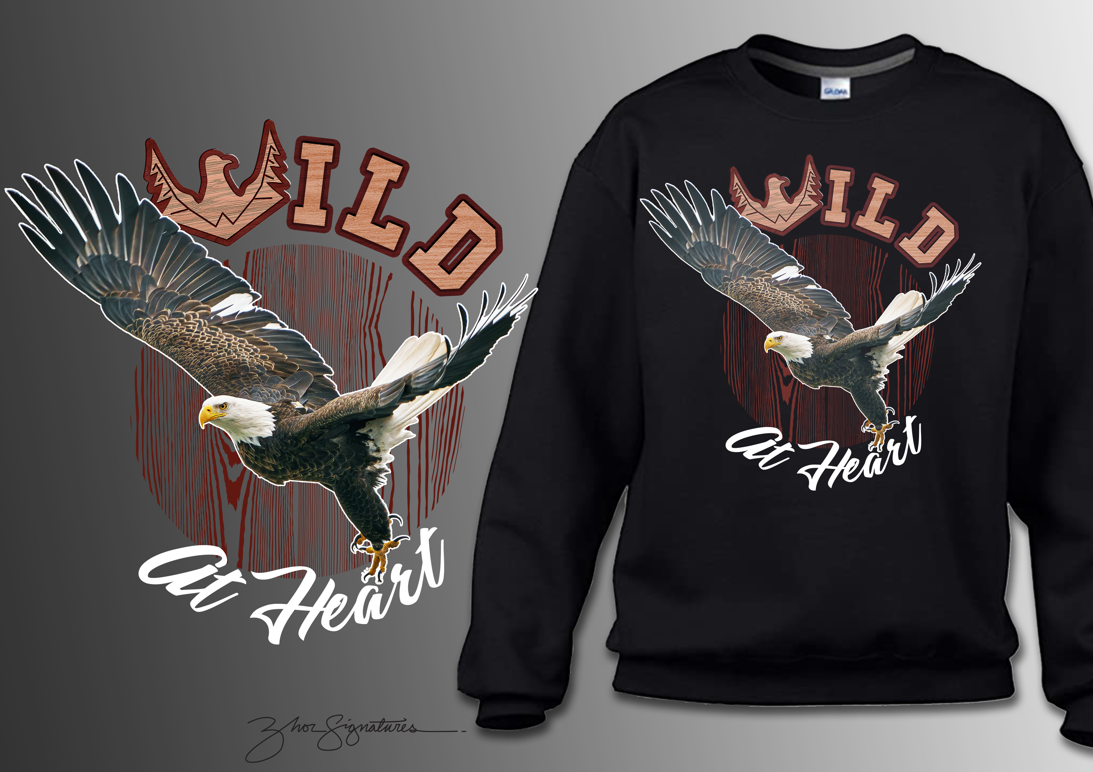 T-shirt Design by Zhor Signatures for WILD Outdoor Apparel Inc. | Design #26947102