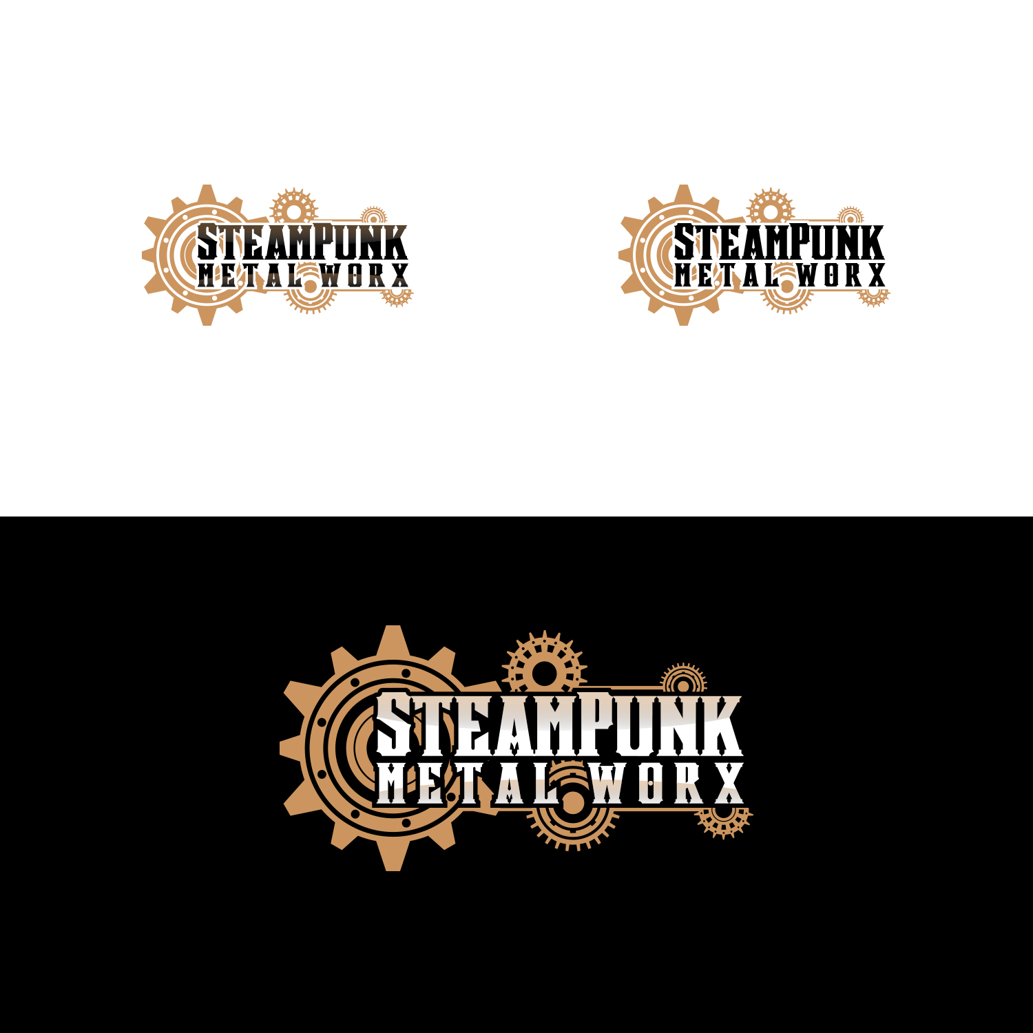 Logo Design by NZ Creatives for SteamPunk Metal Worx | Design #26913570