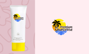Interchangeable to say "Premium Sunscreen" or be local branded such as "South Beach Premium Sunscreen" as mentioned in the description | Logo Design by ViciouSaint