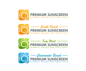 Interchangeable to say "Premium Sunscreen" or be local branded such as "South Beach Premium Sunscreen" as mentioned in the description | Diseño de Logo por anico
