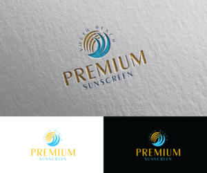 Interchangeable to say "Premium Sunscreen" or be local branded such as "South Beach Premium Sunscreen" as mentioned in the description | Logo Design by Iris 3