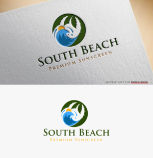 Interchangeable to say "Premium Sunscreen" or be local branded such as "South Beach Premium Sunscreen" as mentioned in the description | Logo Design by Mono.co