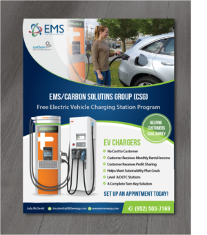 Electric Vehicle (EV) Charging Station Program | Diseño de Flyer por alex989