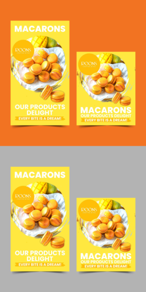 Ad design for a macarons brand  | Banner Ad Design by Fat Bat Man
