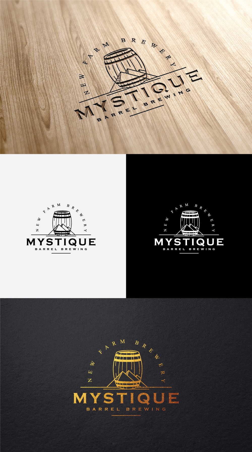 Logo Design by step forward 2 for Mystique Barrel Brewing  | Design #26905509