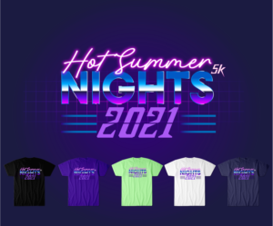 Hot Summer Nights Run Series Shirt | T-shirt Design by Gasyary