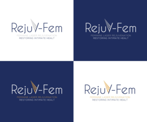 RejuV-Fem (perhaps with the byline" Feminine Laser Rejuvenation - Restoring Intimate Health" either or both of these phrases) | Logo Design by Iris 3
