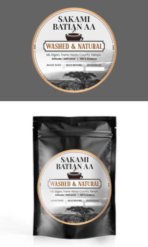 Label for high-end indie coffee package | Grafik-Design von ecorokerz