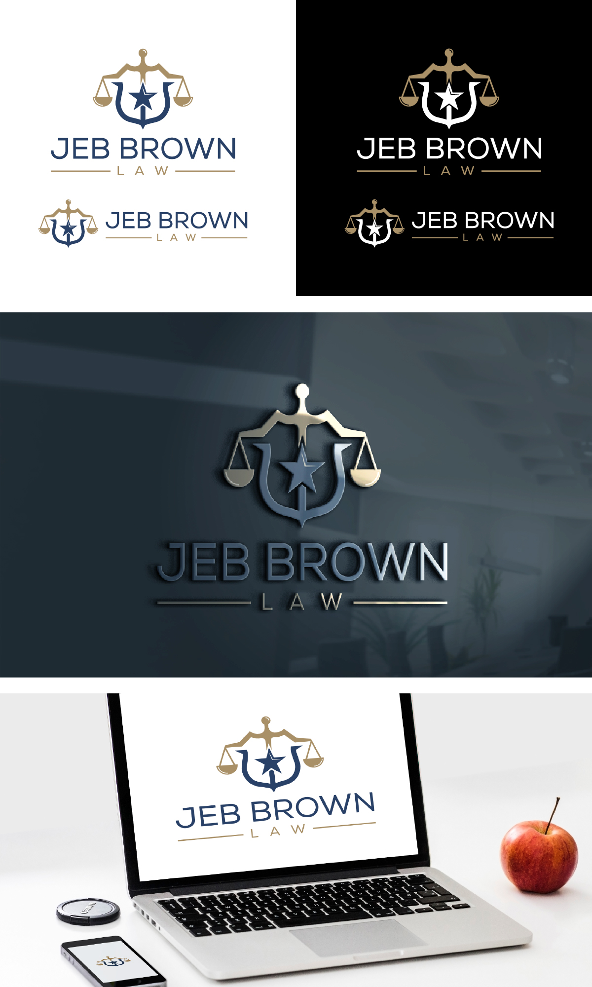 Logo-Design von sangeloenriquez für Jeb Brown Law | Design #26906414