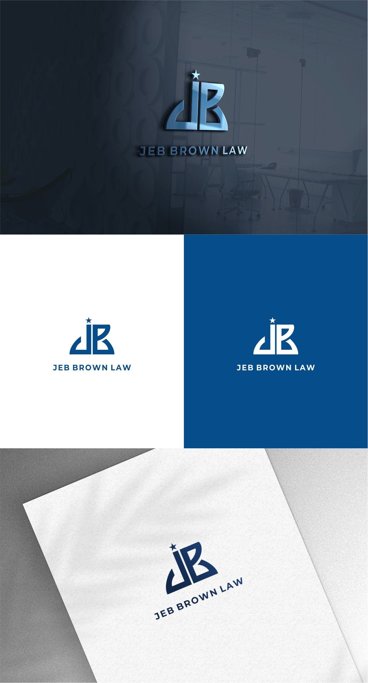 Logo Design by Dave Paresh for Jeb Brown Law | Design #26909505