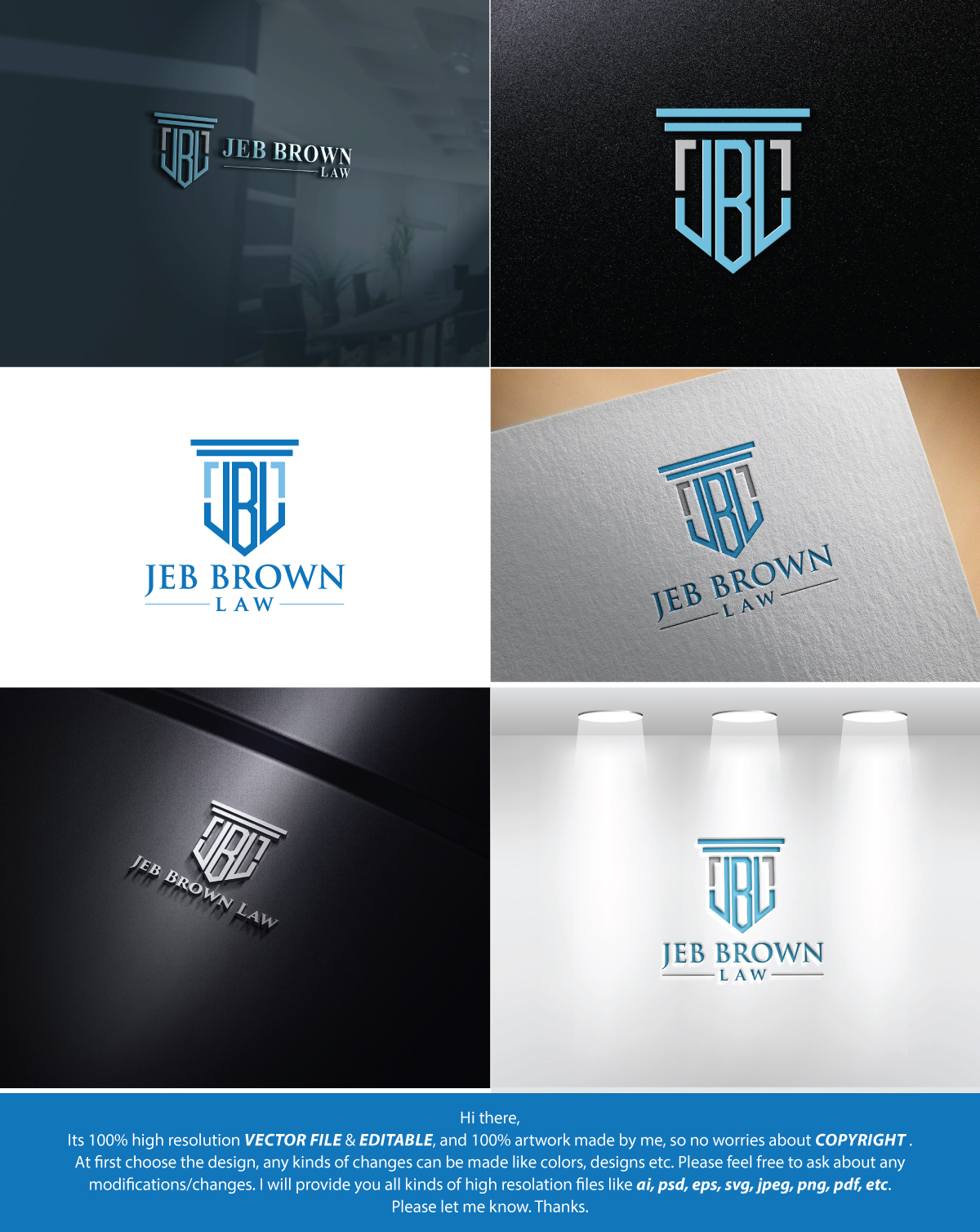 Logo Design by FireflyArt for Jeb Brown Law | Design #26904078