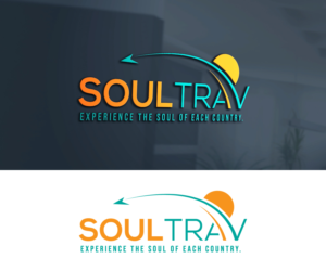 SOULTRAV or SOUL TRAV or Soul Trav or SoulTrav. It could also incorporate a tag line: Experience the soul of each country. | Diseño de Logo por BabAgori