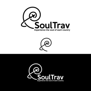 SOULTRAV or SOUL TRAV or Soul Trav or SoulTrav. It could also incorporate a tag line: Experience the soul of each country. | Logo Design by Graphic Bricks