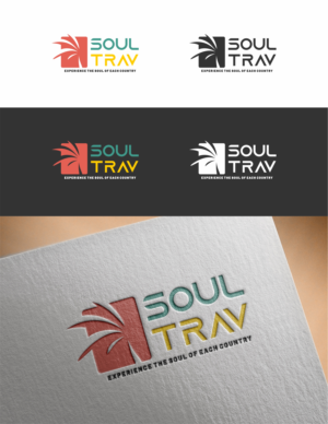 SOULTRAV or SOUL TRAV or Soul Trav or SoulTrav. It could also incorporate a tag line: Experience the soul of each country. | Logo Design by Dickythx16
