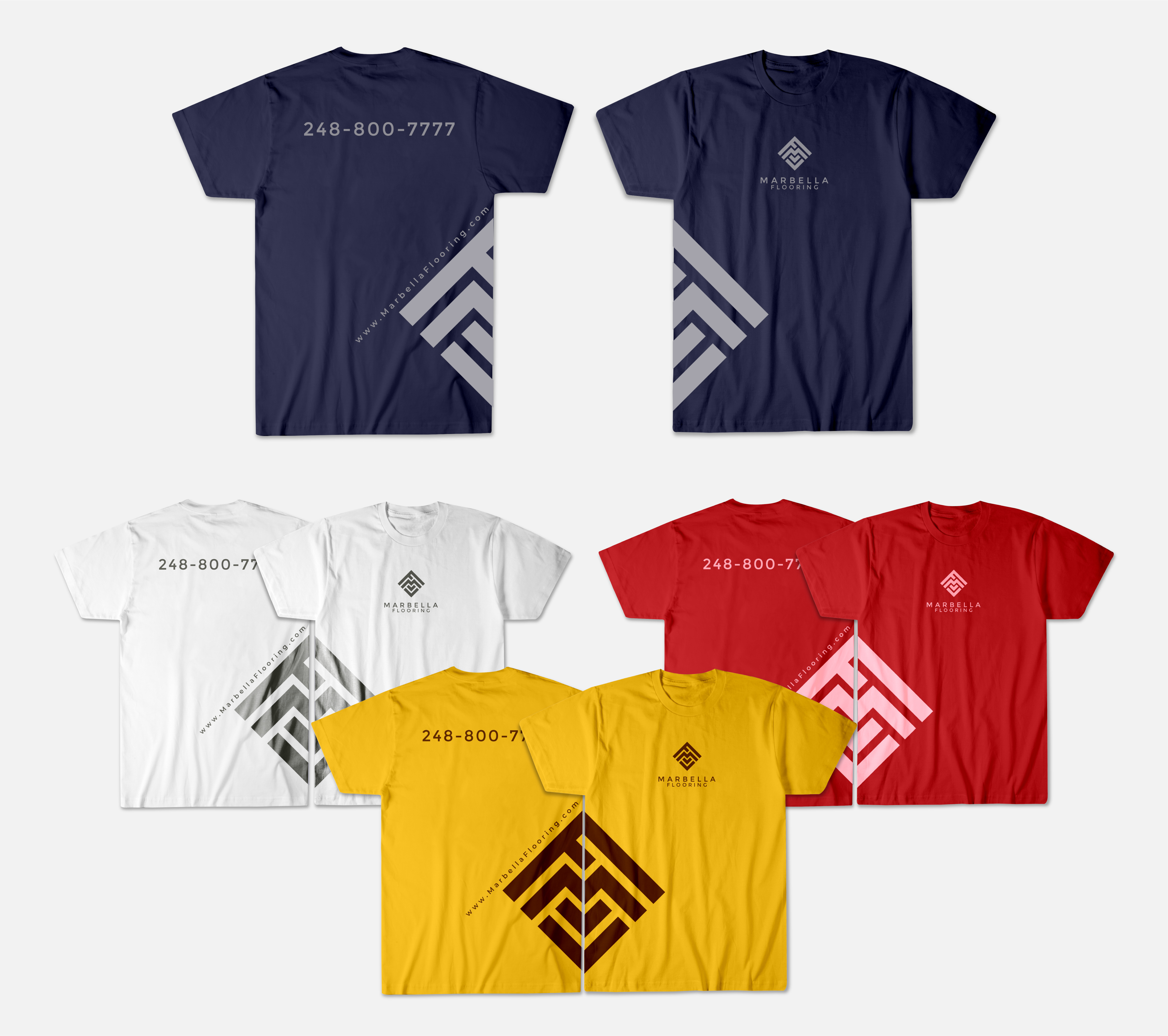 T-shirt Design by Gasyary for Marbella Flooring  | Design #26922765