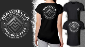 Swoosh Like Logo Marbella Flooring | Design de T-shirt par Falih A