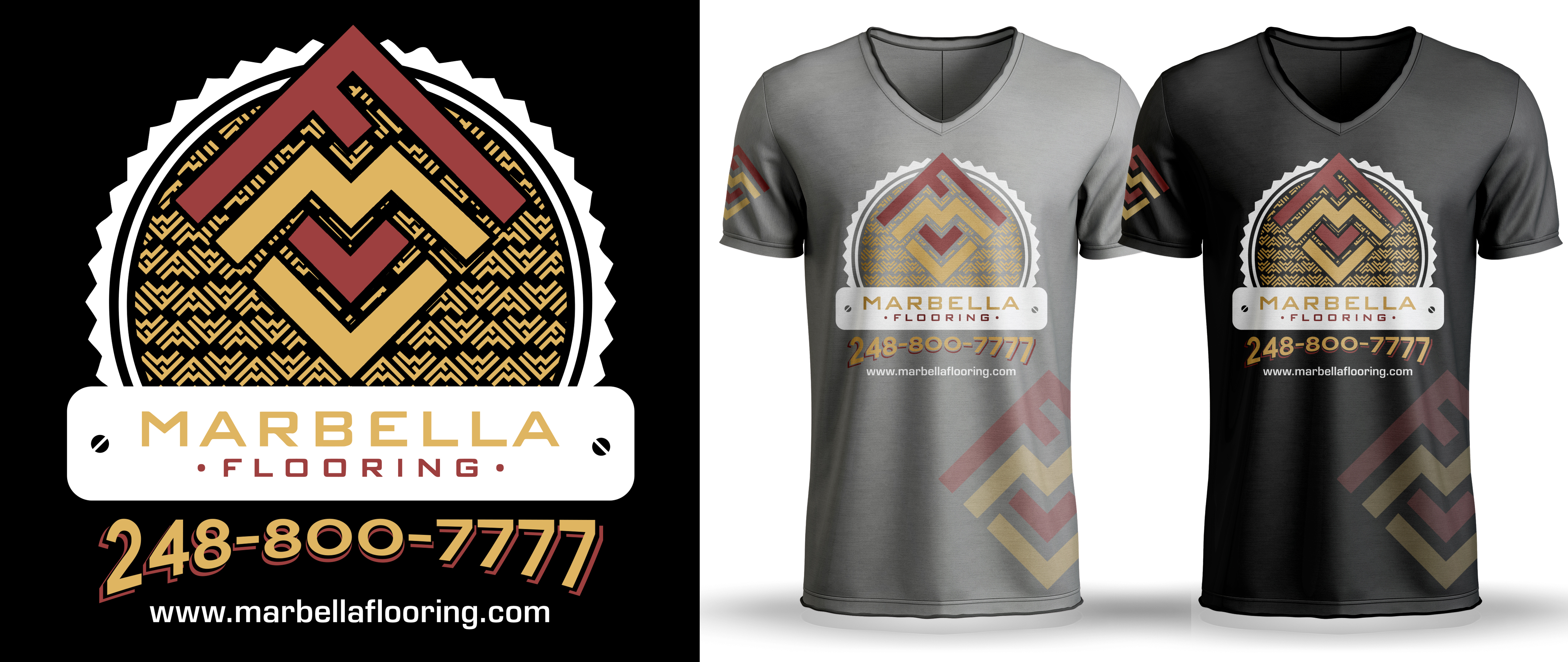 T-Shirt-Design von Al Pech für Marbella Flooring  | Design #26911123
