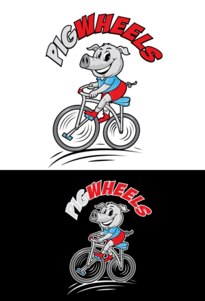 Could say PigWheels, but not necessary. | Design de Logo par blue eye