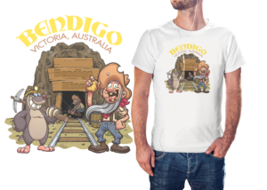 Central Deborah Gold Mine Bendigo | Kunst-Design von Zhor Signatures