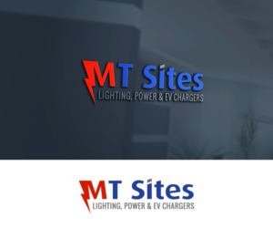 MT Sites (slogan - Lighting, Power & EV Chargers | Logo-Design von BabAgori