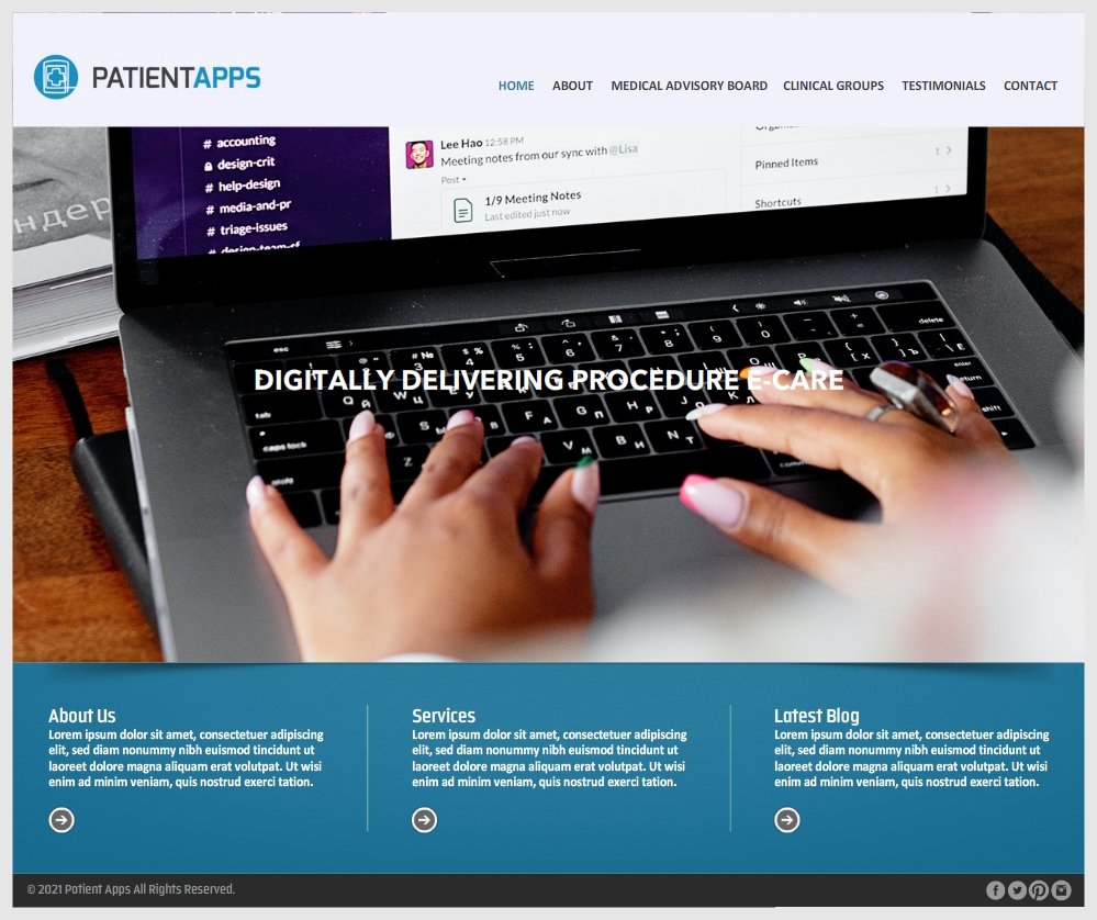 Web Design by -Marc- for PatientApps Inc. | Design #26935951