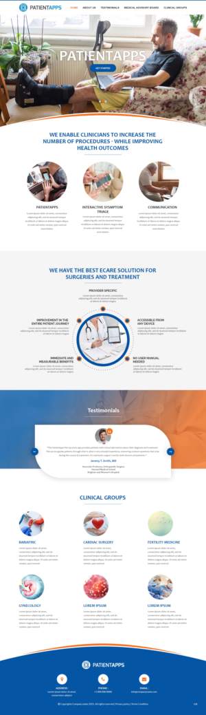 Web Design by pb for PatientApps Inc. | Design: #26914496