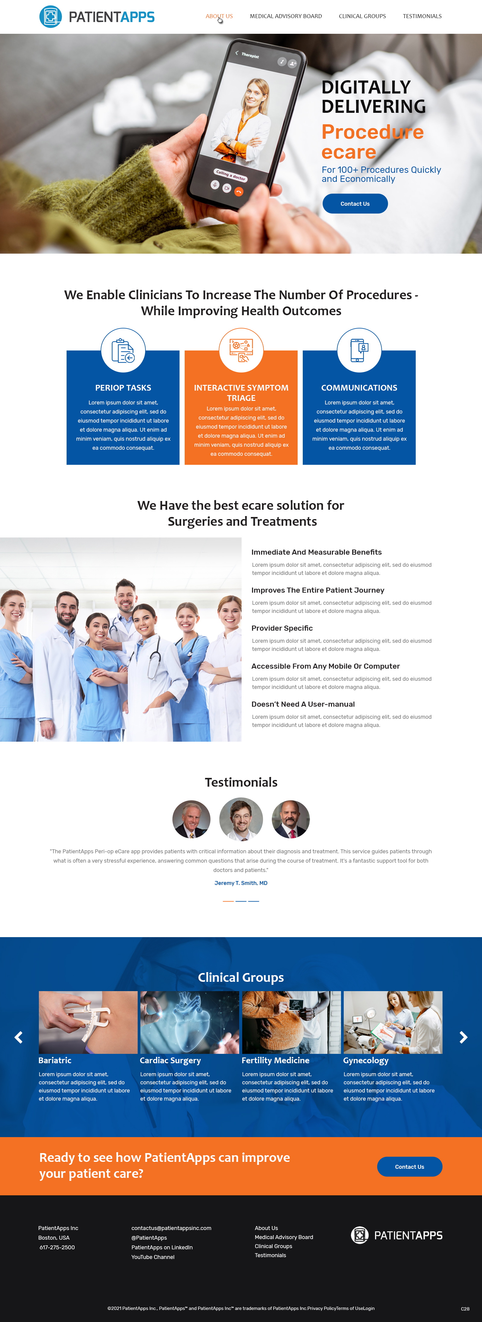 Diseño Web por pb para PatientApps Inc. | Diseño #26914497