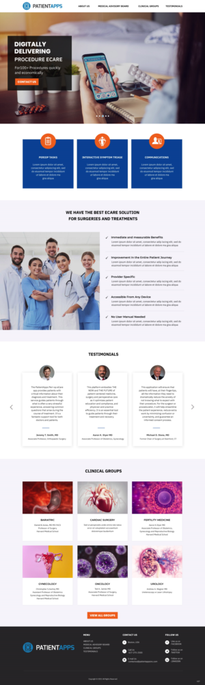 Web Design by pb for PatientApps Inc. | Design: #26914500