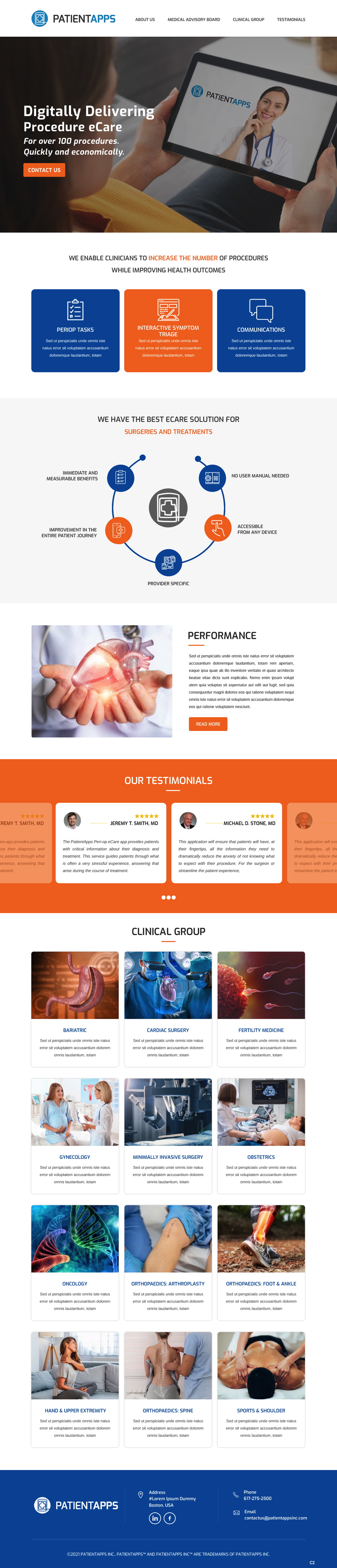 Web Design by pb for PatientApps Inc. | Design #26950990