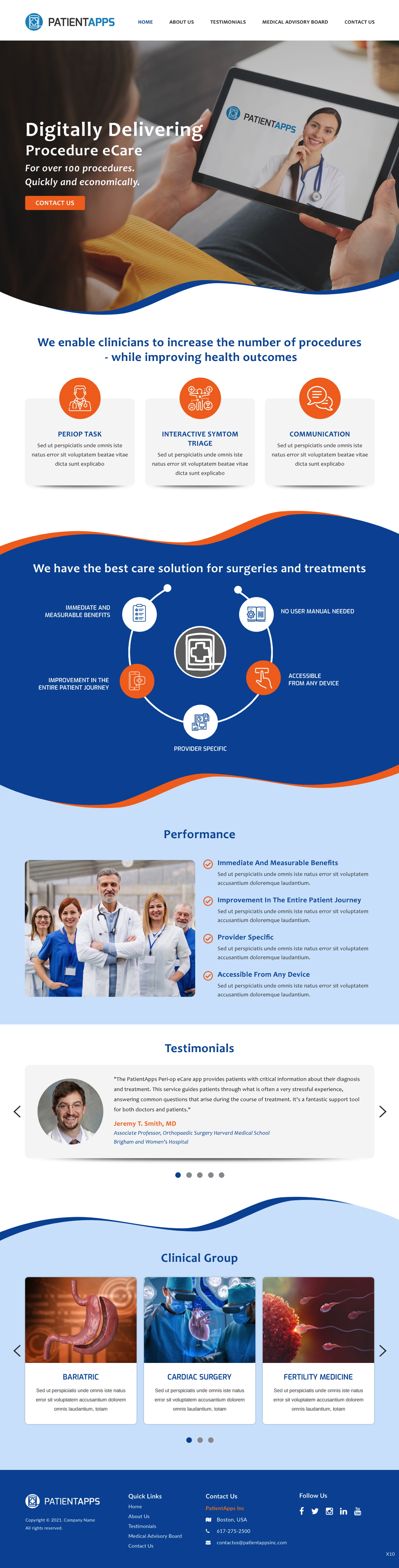 Web Design by pb for PatientApps Inc. | Design #26956564