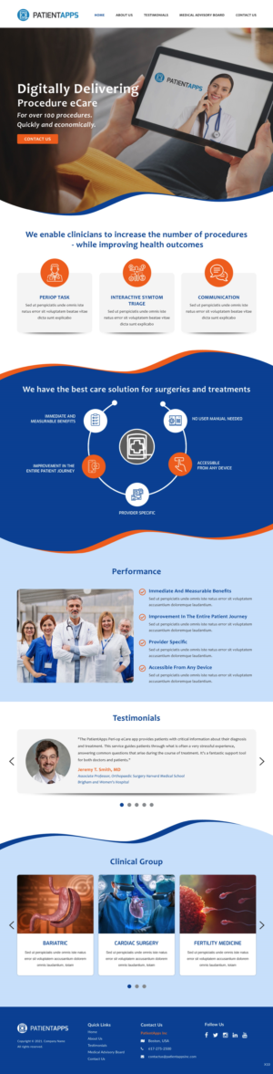 Web Design by pb for PatientApps Inc. | Design: #26956564