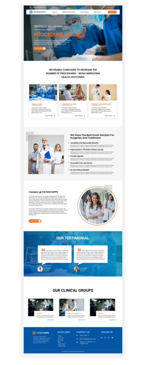 Digital Medical Care Start-up: New Web Design Needed | Diseño Web por Adeel Rahman