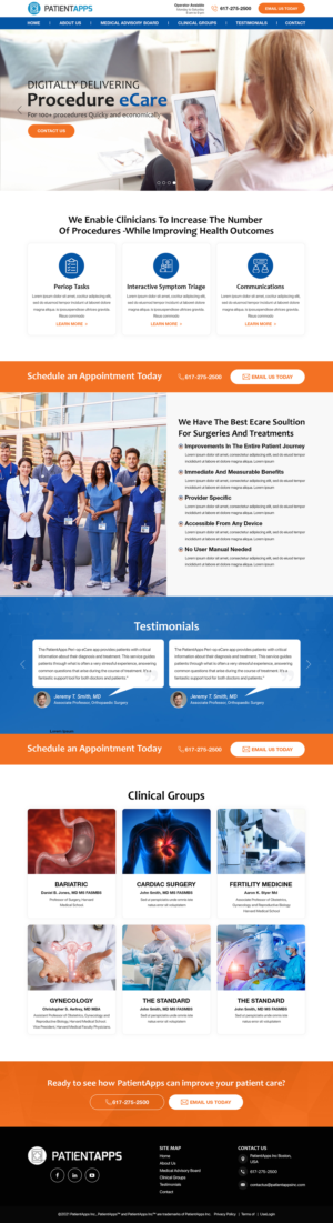 Web Design by Titan Eagle for PatientApps Inc. | Design: #26913929