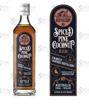 Artisan Spirit Label Design - Josey Station Distillery | Label Design by SofiaDesignStudio