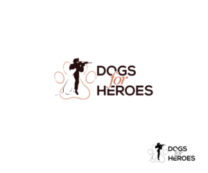 DOGS FOR HEROES | Diseño de Logo por Iris 3