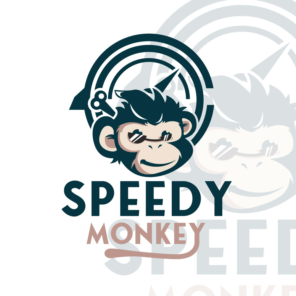 Logo Design by Jose Alvin for SPEEDY MONKEY | Design #26922203