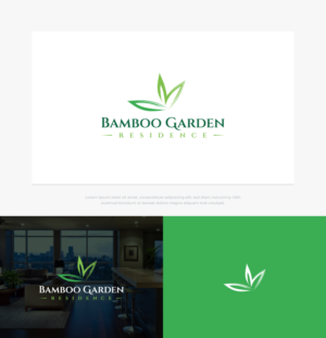 Bamboo Garden (first line) Residence (the second line) | Logo Design by mintcreative