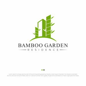 Bamboo Garden (first line) Residence (the second line) | Logo Design by soriyeee