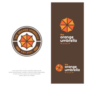 The Orange Umbrella (some logos should also NOT have the words, as an option). All should have Est. 2021 somewhere | Logo-Design von ThiagoB