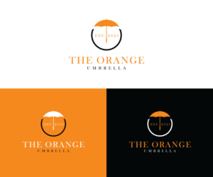 The Orange Umbrella (some logos should also NOT have the words, as an option). All should have Est. 2021 somewhere | Logo Design by Iris 3