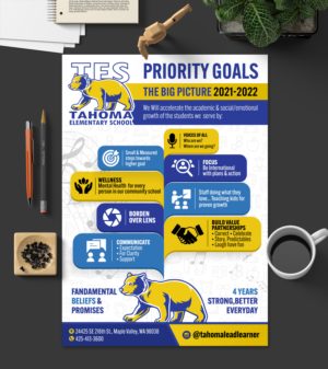 Priority Goals poster for school year | Graphic Design by SAI DESIGNS